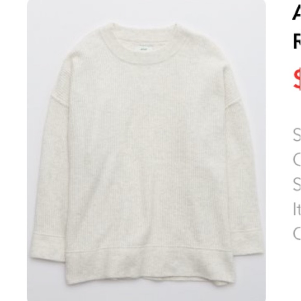 Aerie Cozy-Up Waffle Sweater XS